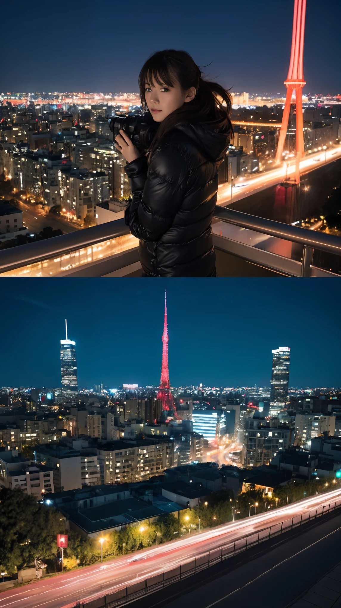 anime風の女性キャラクターのカラフルなプロフィール写真. anime「My Favorite Child」has characteristics that are clearly different from. The setting is a futuristic city lit up by neon lights. The environment is stimulating and adventurous. The camera settings are、A digital camera with a low ISO setting. This lens is a medium aperture zoom lens.. キャラクターデザインは日本のイラストレーターとanimeーターにインスピレーションを受けた, Akiko Sterrenberger, Photographed by Makoto Shinkai, Your Name。Director of