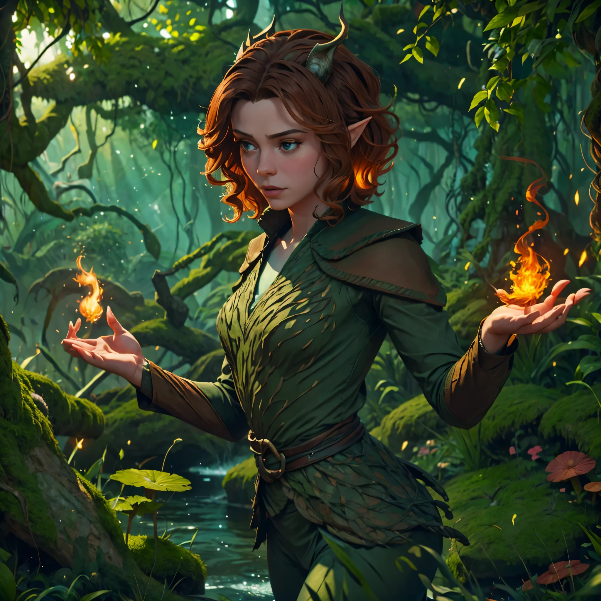 FLORESTA,PERSONAGEM,CORPO INTEIRO,DND,detalhado,4k,high resolution,Obra de arte:1.2,DESENHO,Obra de arte, melhor qualidade, (very detailed 8k CG unity wallpapers), (melhor qualidade), (best illustrations), (melhores sombras), forest theme with elementos naturais. tall trees, riachos tranquilos, brilhoing little mushrooms, surrounded by delicate folhas and Galhos, with Vagalumes and brilhoing particle effects,, (elementos naturais), (tema selva), (folhas), (Galhos), ( Vagalumes), borboletas, (delicate folhas), (brilho), (particle effects). , isometric 3D Model, octane rendering, Rastreamento de raio, Super detalhado