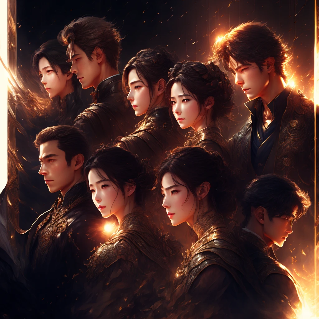highest quality、masterpiece、Official Art、16k、The best configuration、The best light source、Very detailed、so beautiful、Very detailedな目、A couple of men and women. The girl's hair is milky white with purple gradation at the ends.、Double braid、Black cyberpunk outfit with no fabric on either side of the waist、The boy has short white hair、Neon colored butterflies々is dancing、The frame is made of wisteria fractal art.、Purple LED joint lighting creates a fantastic effect。、There is、Wisteria flowers fluttering like snow、Cryptic Force、Inji、Purple eyes、Twin-tailed braid、Butterfly-elves、cloud,colorful