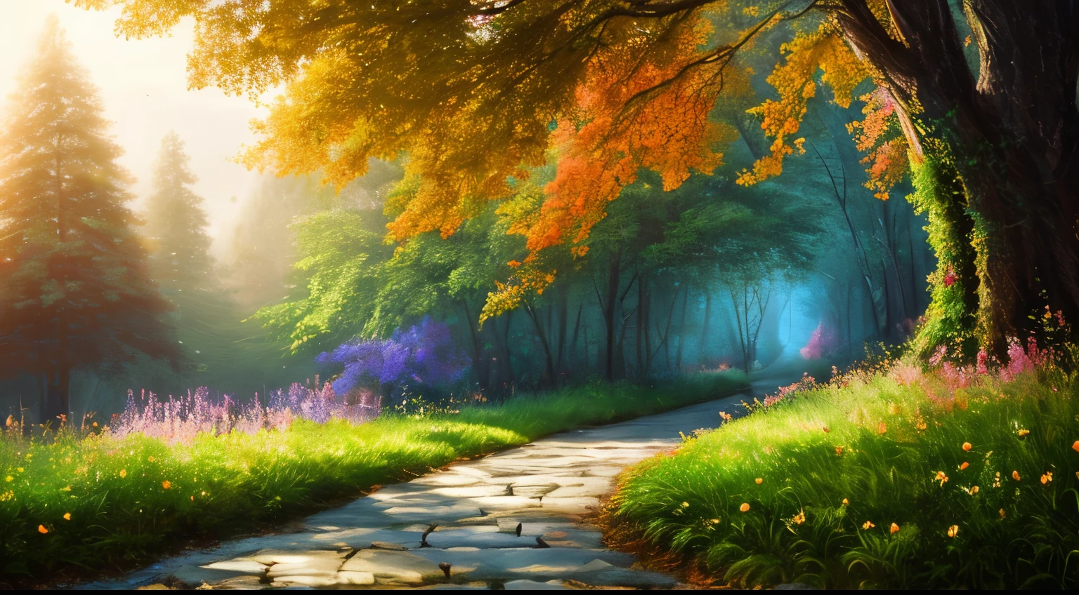 masterpiece, best quality, high quality,extremely detailed CG unity 8k wallpaper, An enchanting and dreamy scene of a fantasy forest, with towering trees, glowing mushrooms, and hidden fairy glens, creating a sense of mystique and enchantment, artstation, digital illustration, intricate, trending, pastel colors, oil paiting, award winning photography, Bokeh, Depth of Field, HDR, bloom, Chromatic Aberration ,Photorealistic,extremely detailed, trending on artstation, trending on CGsociety, Intricate, High Detail, dramatic, art by midjourney