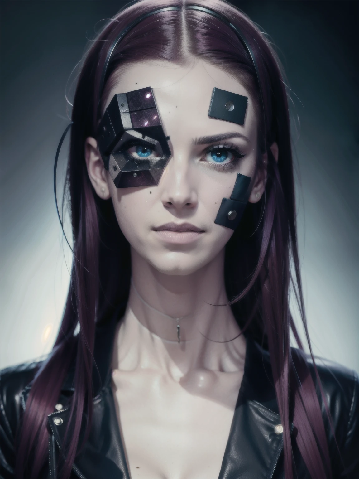 genderswap [Hellraiser|cthulhu:0.54], very synthesizer hair, blood all over the frame, ((marco zedler \(style\))), (beautiful photo by Canon 5D Mark), (Circular Reflector:0.9), (dynamic polarityplus:0.6), detailed face, (focal point on face), [naughty:sweet:0.55] smile, (blush:1.2), (depth of field), pale and disfigured skin, absurdres, (hyperdetailed:1.1), (noir:0.33), portrait, high contrast, (cinematic, teal and orange:0.15), (muted colors), (dim colors:0.25), low saturation