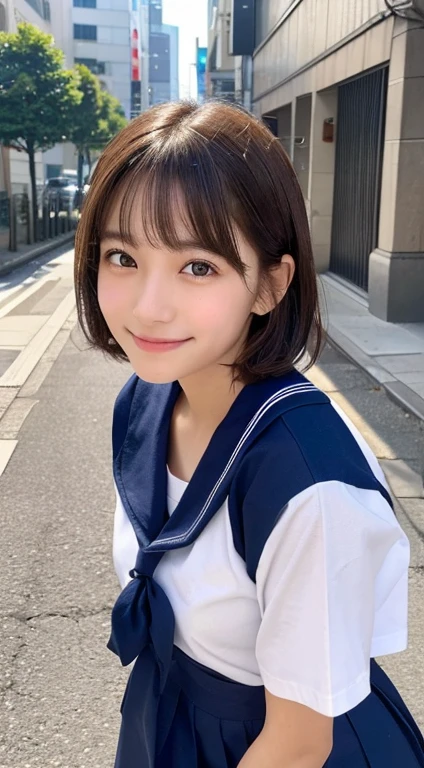22:08:42 expires in 13 days
(highest quality,8K quality,masterpiece:1.3,),(超A high resolution:1.3,Realistic:1.4,RAW Photos:1.2),(Super detailed:1.2,Glowing Skin,Detailed skin:1.1),(Detailed face,Perfect Anatomy,Caustics:1.2), (Symmetrical eyes:1.3),1 girl,cute,Japanese,15 years old,(Sailor suit summer uniform)、(run and jump)、Japanese Ido,Natural brown hair,Short hair curled outwards,cute目,Natural Makeup,Oversized T-shirt,Laughter,Looking into the camera,On the face,Face Focus,Street Corner,Professional Writing,Natural soft light,Full Body Shot