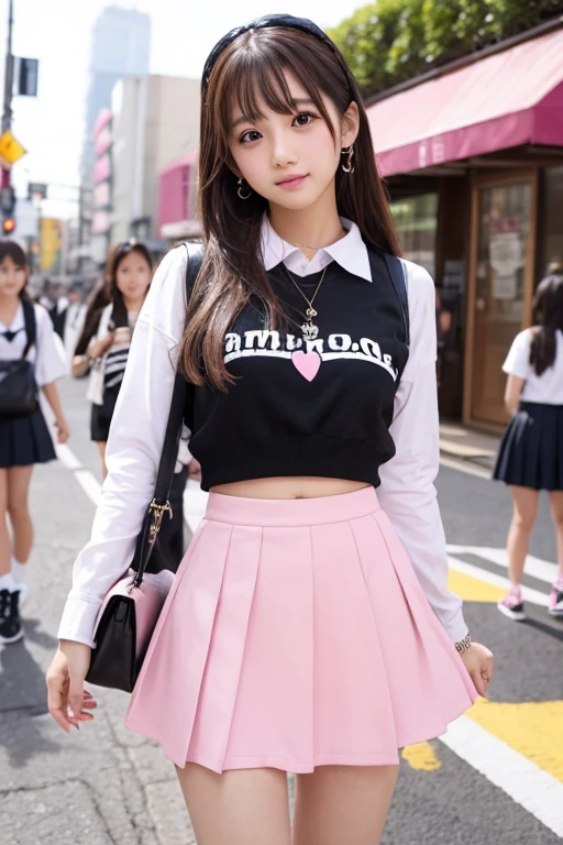 Cute Girls､Idol､high school girl､Pink mini skirt