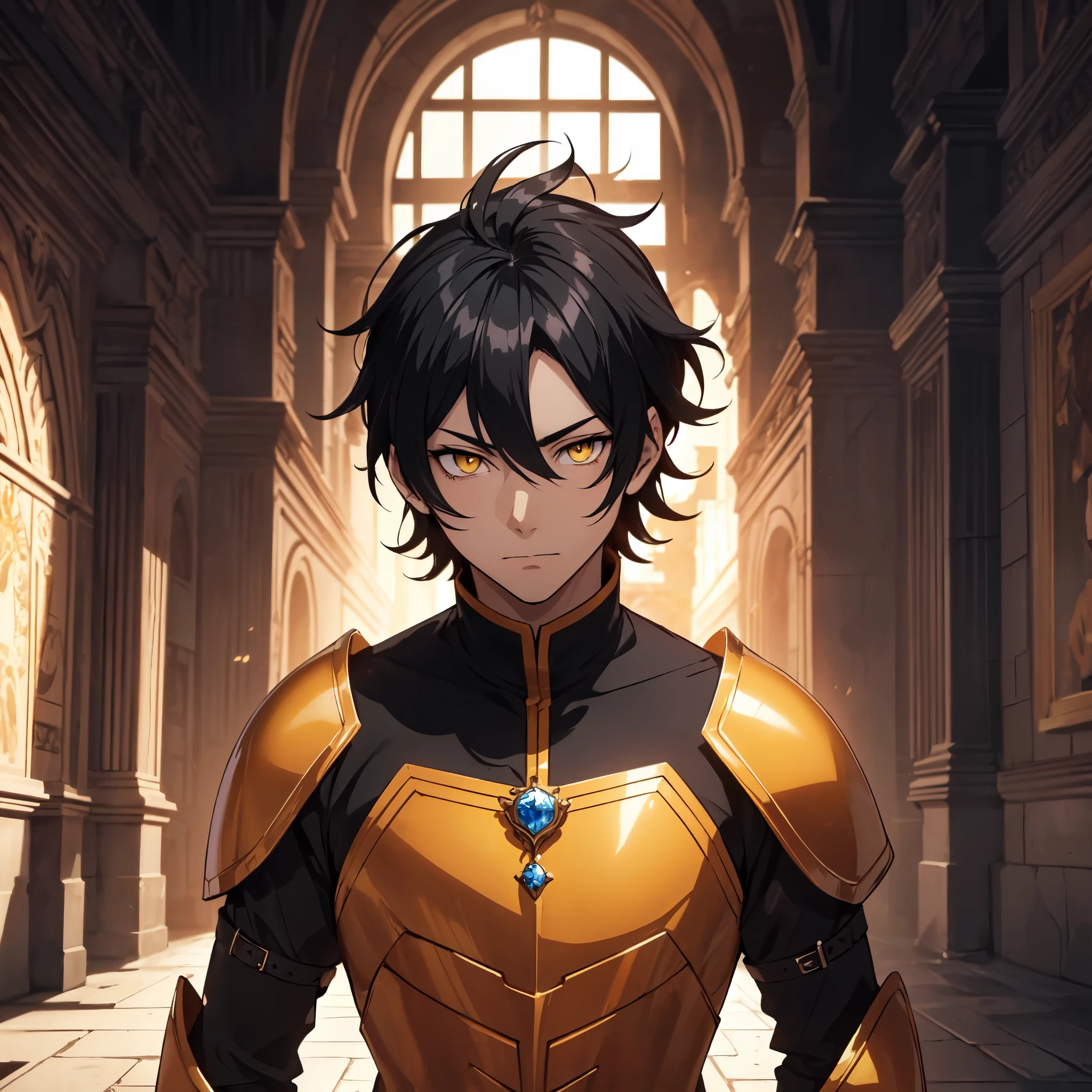 128K Ultra High Definition,
128K Ultra High Quality,
128K Ultra High Resolution,
Best Definition,
Best Quality,
Best Resolution,
Perfectly Detailed,
Perfectly Designed,
Extremely Detailed,
Extremely Designed,
Hyper Detailed,
Hyper Definition,
Hyper Quality,
Hyper Resolution,
Masterpiece,
(((Anime))),
Body Shot,
(((Boy))),
Handsome,
Muscular Body,
(((Black Mid Hair))),
(((Yellow Eyes))),
(((Orange Warlord Armor))),
(((Inside Of Medieval Royal Palace Background Scenery))),
