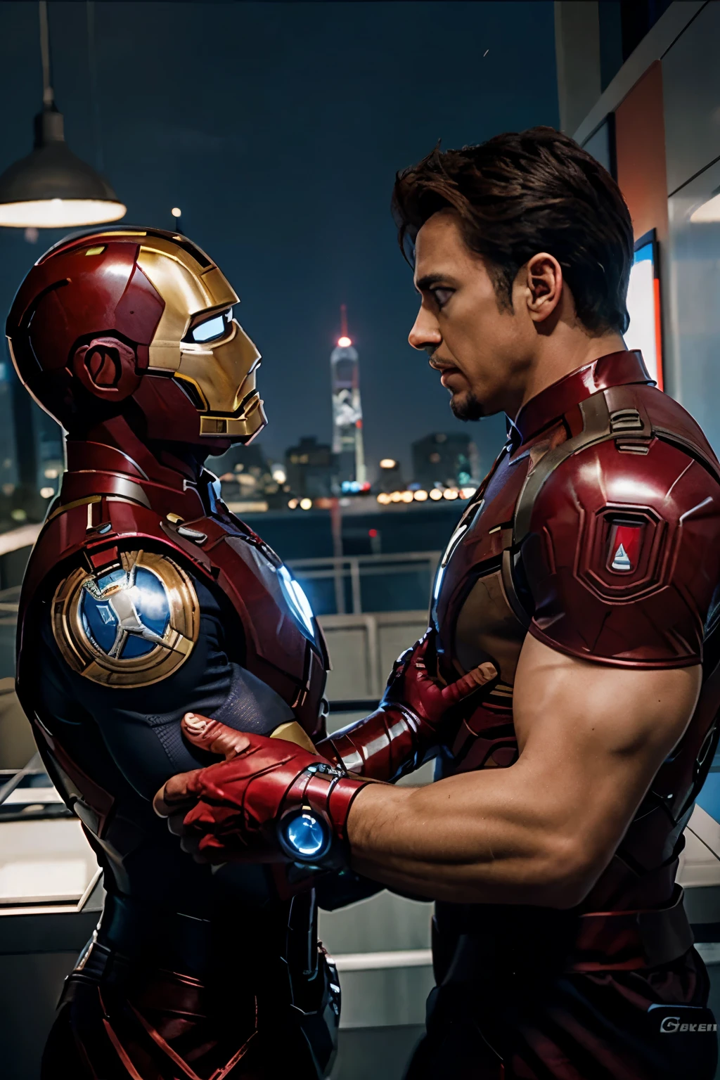 iron man and captain America fight