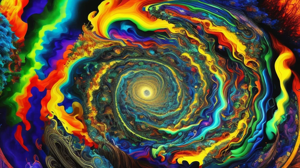 In this masterpiece of digital art, a remarkable representation of a schizophrenic scene unfolds, meticulously crafted by artificial intelligence. The image, rendered in pristine 8k resolution, immerses the viewer in a world that is both captivating and unsettling, offering a glimpse into the complex and intense emotional landscape of a person experiencing schizophrenia.

The scene is a swirling vortex of distorted reality, where visual and auditory hallucinations merge, creating a symphony of chaos and discord. The background is a vivid canvas of contrasting colors, with vibrant hues merging and clashing, symbolizing the conflicted feelings and fragment
