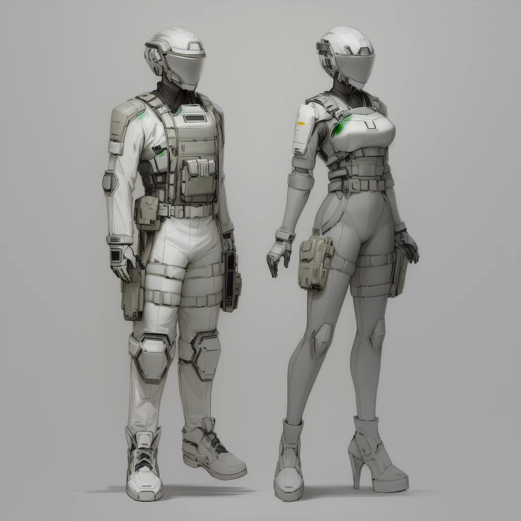 Enhance render style, grey color scheme,