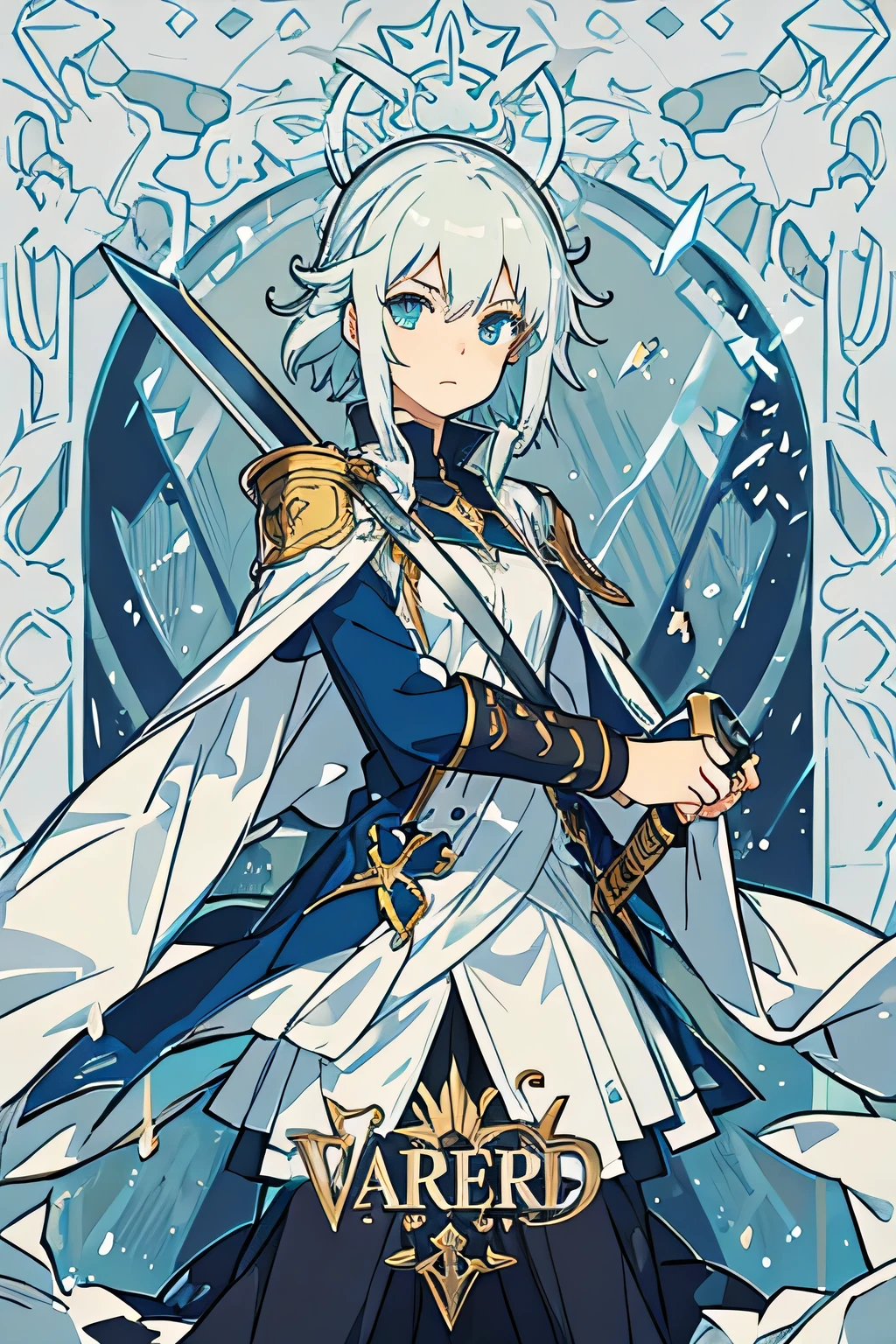Image of a rain warrior controlling rain with a magic sword