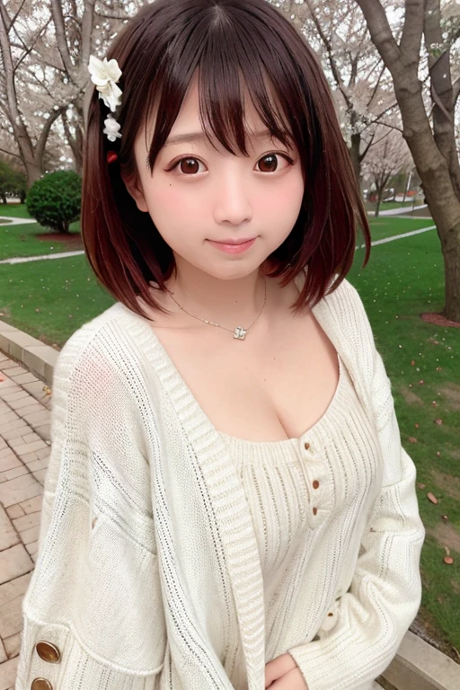 Portrait of Riami , Bokeh,White sweater, (Highly detailed skin:1.2), 8K Ultra HD, Digital SLR, Light background, Sunlight illumination, high quality, Film Grain