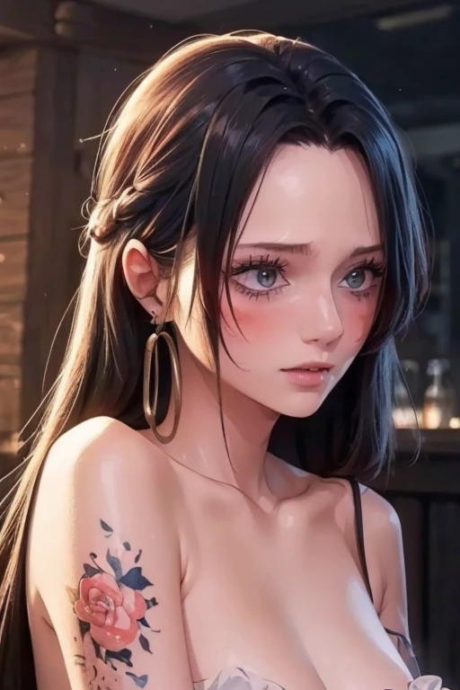 (8k, best quality, masterpiece:1.2),(best quality:1.0), (ultra highres:1.0), watercolor, a beautiful woman, shoulder, hair ribbons, by agnes cecile, half body portrait, extremely luminous bright design, pastel colors, (ink:1.3), autumn lights,,