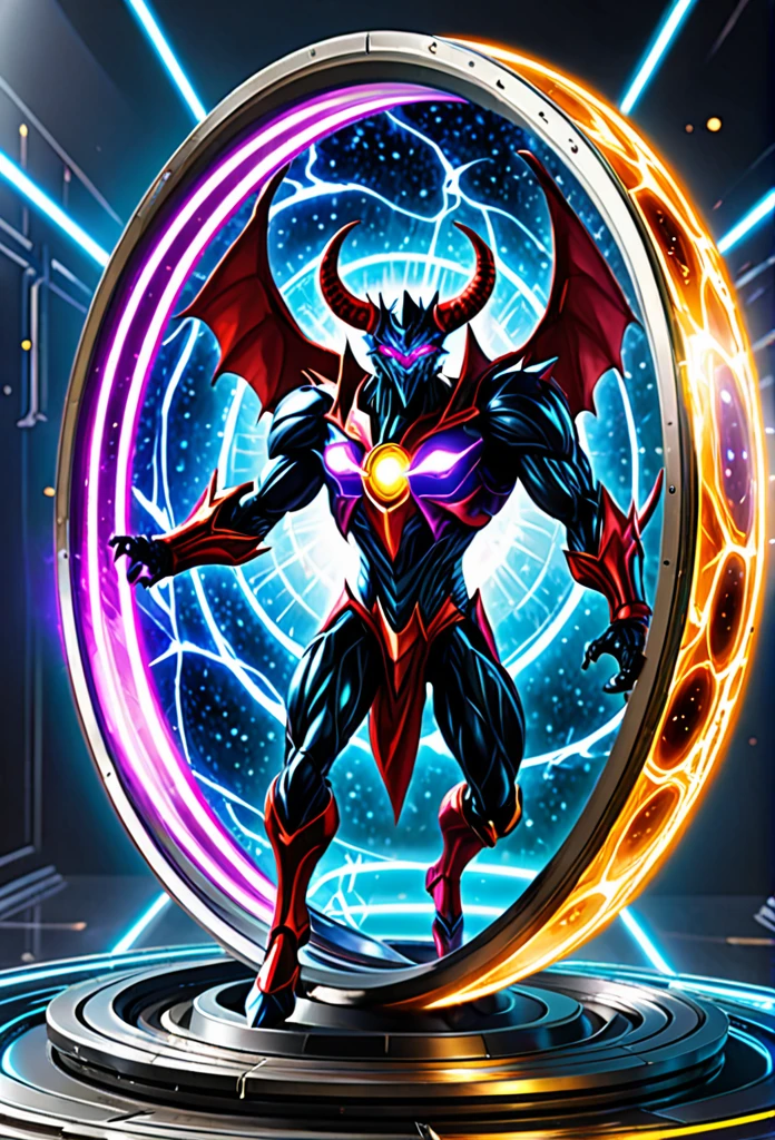 Um demonio de 1.50 centimeters capable of destroying countless multiverses alone, its speed is infinite and it can create portals based on its own will