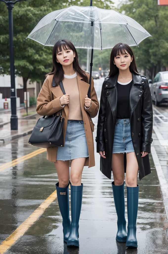 Bloomers Long rain boots Female duo