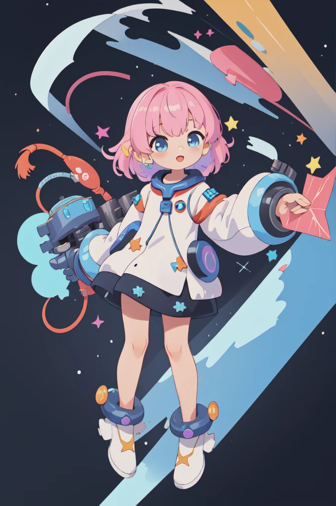 ((masterpiece)), (best quality), official art, extremely detailed CG, unity 8k wallpaper, ultra detailed,
1girl, cute astronout, galaxy, star, colorfull, very nice