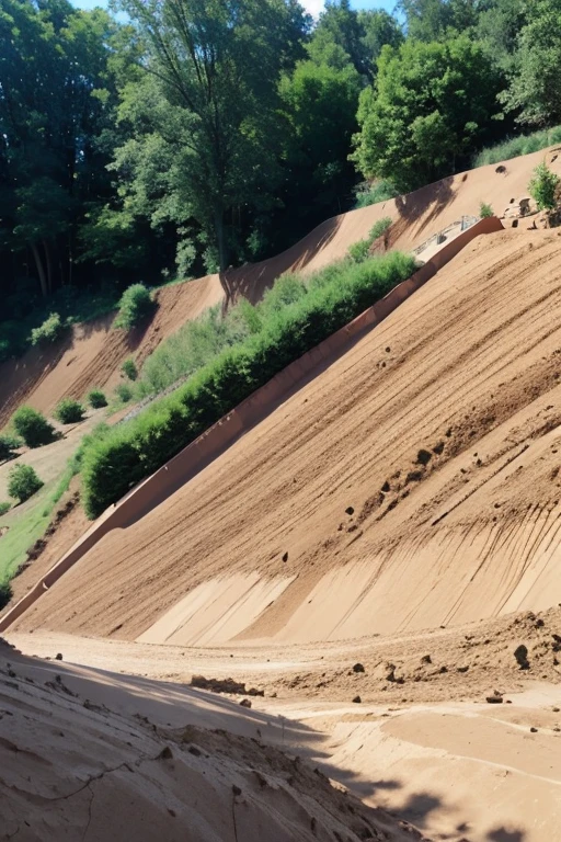 Retaning wall, backfill with earth, around 4m hight