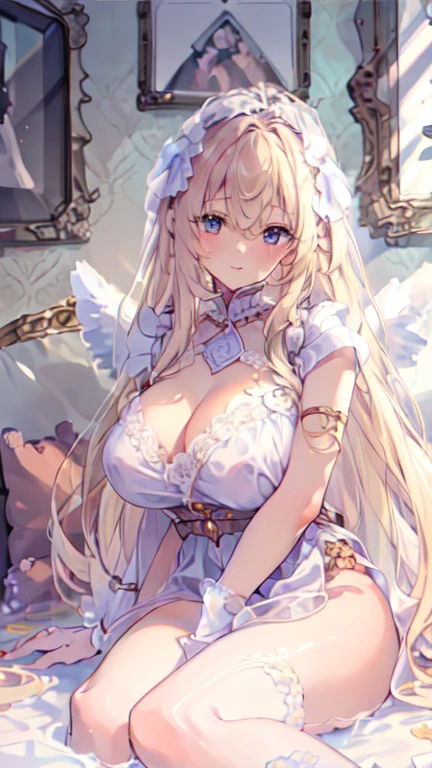 (best quality,4k,8k,highres,masterpiece:1.2),naked,ultra-detailed,(realistic,photorealistic,photo-realistic:1.37),cute young adult woman,beautiful large breasts flowimg smoothly,pretty pink nipples,laying on the bed,
spread pussy,beautiful detailed pussy,
smiling cutely,beautiful detailed eyes,beautiful detailed lips,longeyelashes,lovely long blonde hair flowing smoothly,silky smooth skin,cozy bed room with soft warm lighting,comfortable fluffy couch,delicate floral pattern on the pillow,gentle pastel color scheme,relaxed and peaceful atmosphere,casual and comfortable clothing,
ANGEL_WINGS,ANGEL,angel,princess,tiara,
carefully crafted facial features and expressions,tender and joyful mood,filled with warmth and happiness,subtle shadows and highlights enhancing depth and dimension,soft and natural lighting,crisp and clear details,immersive high-resolution image,vivid and vibrant colors,preserved natural texture and fine details,HDR effect showcasing the full dynamic range,bringing every nuance to life,creating a lifelike and stunning portrayal,portraits,photography