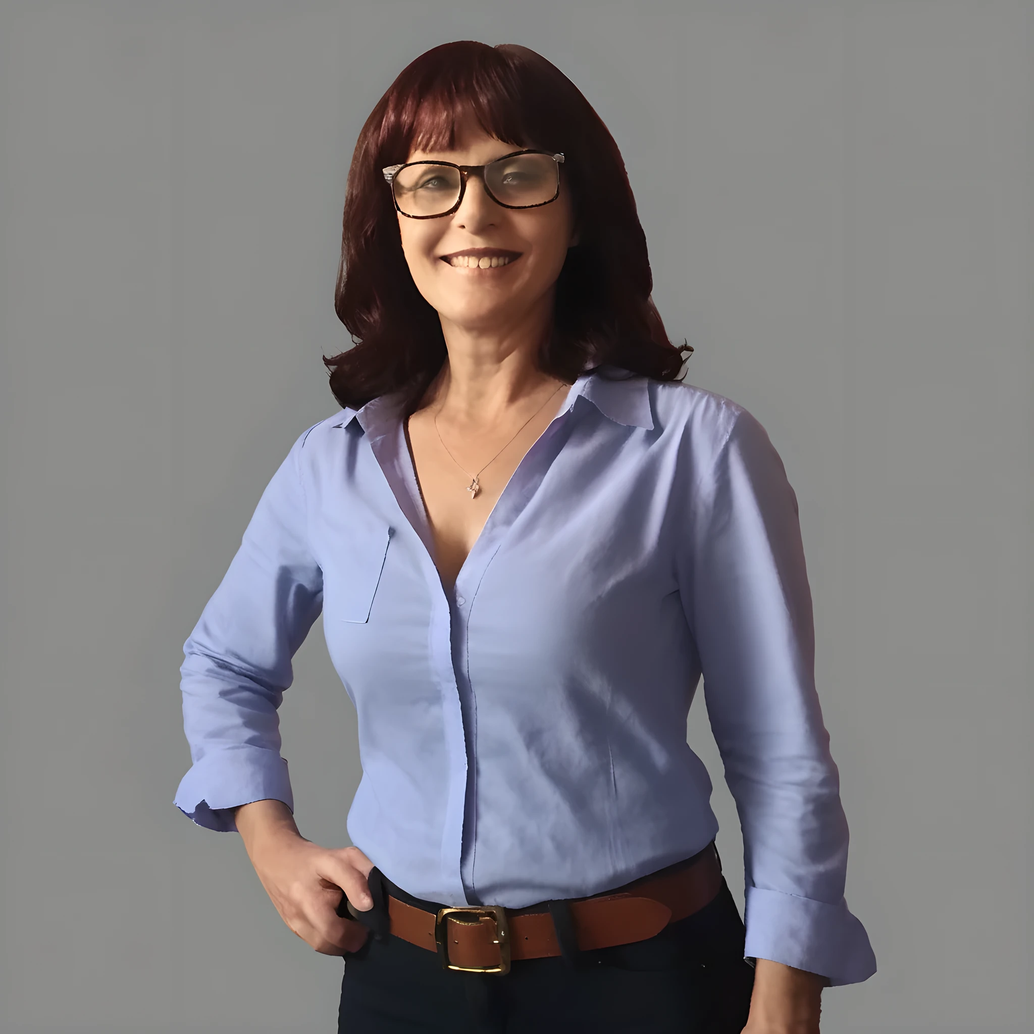 (masterpiece, best quality:1.2), 1girl, solo, rika, years of age 50, blue eyes, styled and clothed as Lois Lane from Superman 1970, cinematic lighting, Ultra-Wide Angle, panorama, UHD, retina, masterpiece, super detail, award winning, best quality, 4K, ultra photo realistic, ultra photorealism, digital print", This prompt maintains the detailed and high-quality aspects while incorporating the specific style and clothing of Lois Lane from the 1970s Superman.