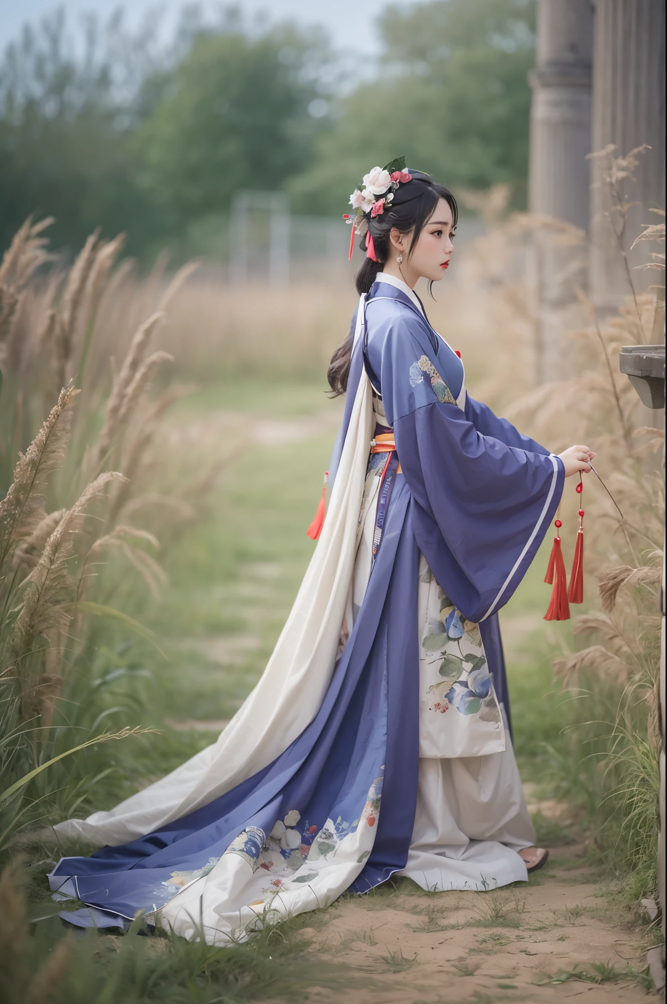 Best quality，masterpiece，Real photography，Official Art，Perfect girl，Professional photography，Photographic pose，Hanfu