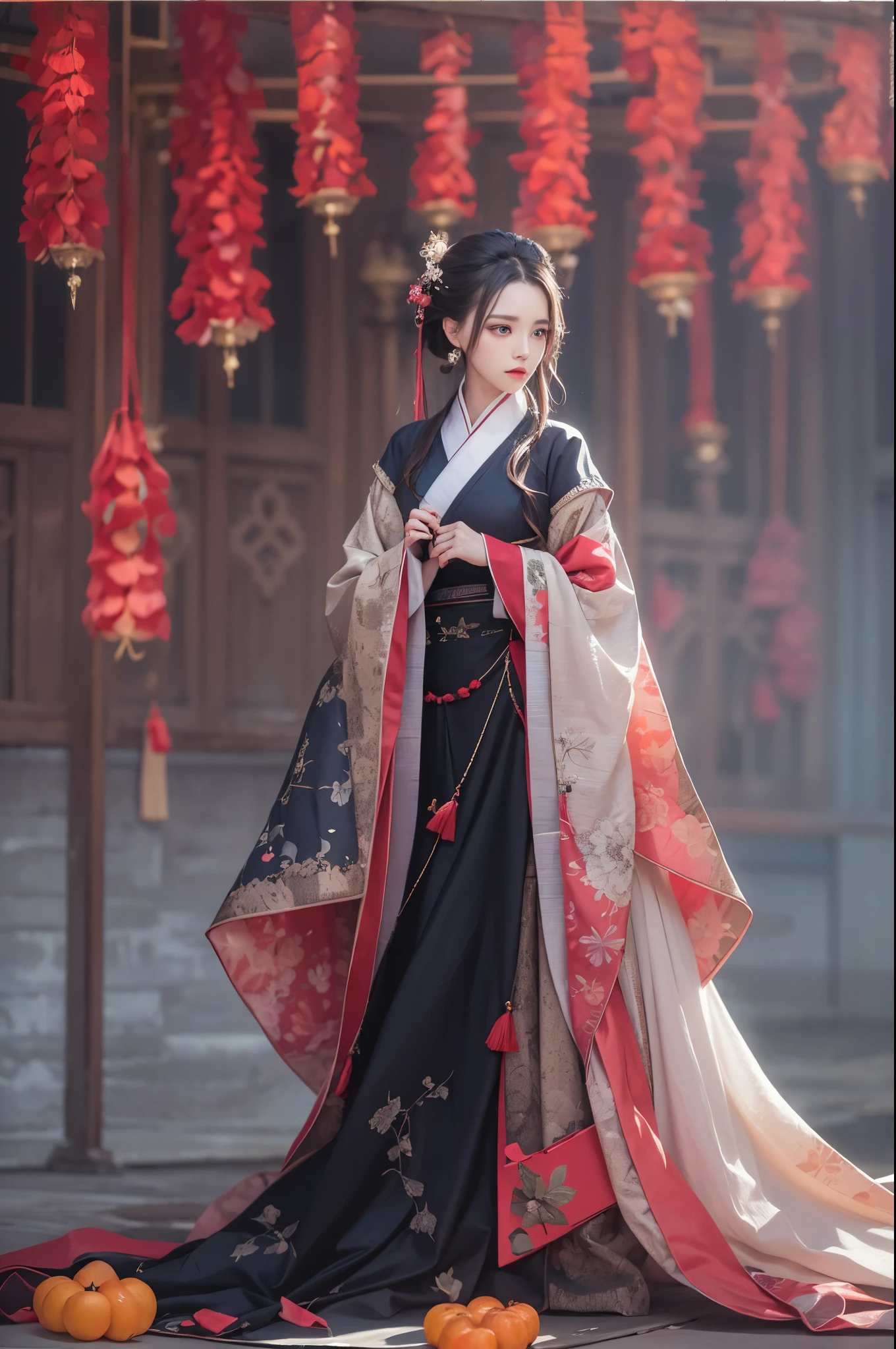 Best quality,masterpiece,Real photography,Official Art,Perfect girl,Professional photography,Photographic pose,Hanfu