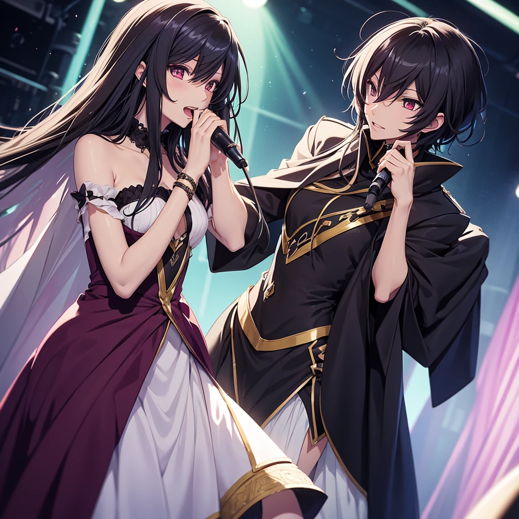 CC and Lelouch singing together