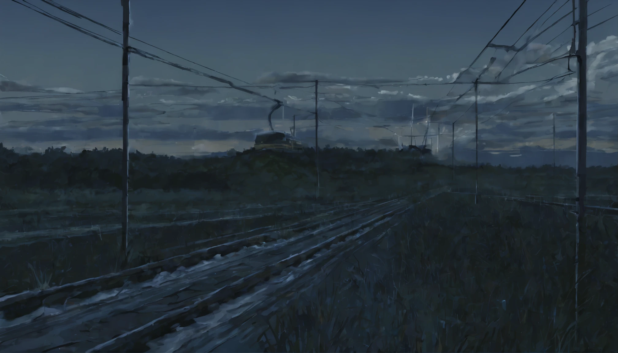 High quality masterpiece, landscape, (Animated train passing through water on the tracks), Bright starry sky. Break Romantic Train, Pixiv, Concept Art, raffi art style, reflection. by makoto shinkai, Lofi Art, Beautiful anime scene, ブレイクアニメのlandscape, detailedなlandscape —幅672, in the Makoto Shinkai&#39;s Style, Makoto Shinkai&#39;s Style, 強化されたdetailed, break,detailed,Realistic,4K の非常にdetailedなデジタルアート,Octane Rendering, Bioluminescence, BREAK 8K解像度のConcept Art, realism,By Mappa Studio,Tabletop,highest quality,Official Art,figure,Clear lines,(nice_color),Perfect composition,Absurd, Fantasy,Concentrated,Rule of thirds