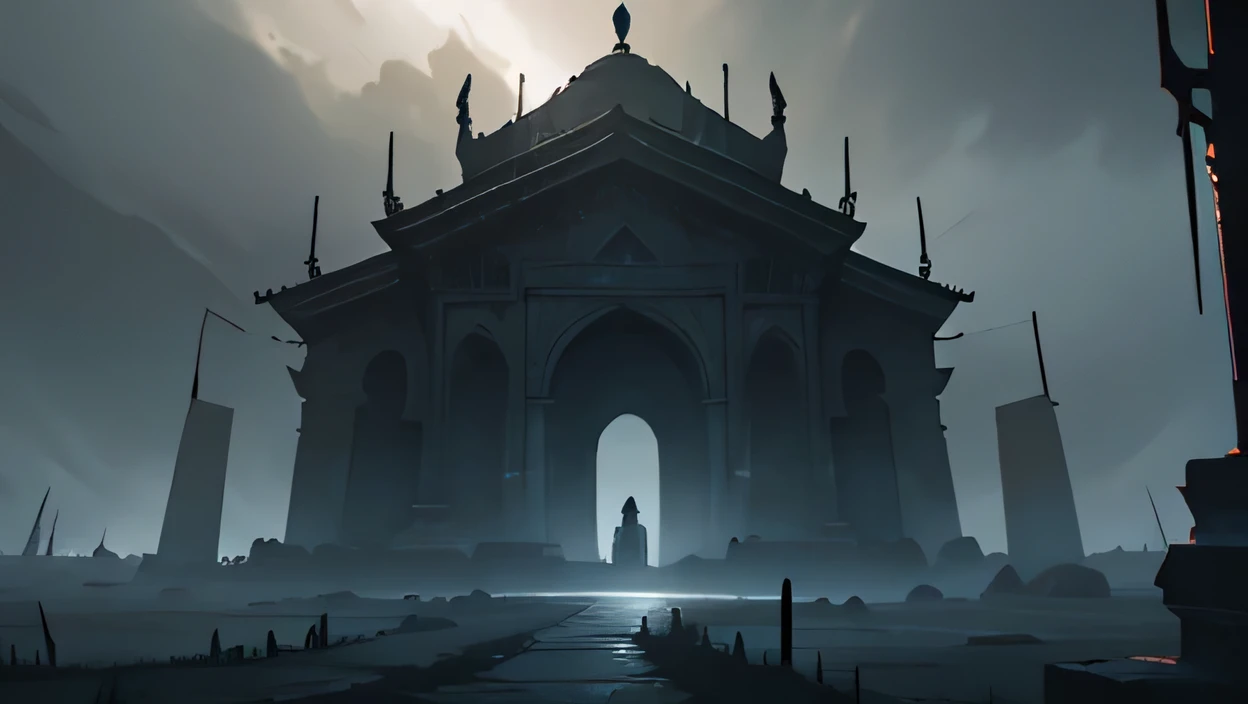 detailed ancient egyptian landscape, dark moody atmosphere, mist and fog, dead souls wandering, kingdom of the dead, dramatic lighting, cinematic composition, photorealistic, 8k, intricate details, dark colors, rich textures, mystical and ominous, epic scale, a dark and mysterious landscape of ancient egypt, detailed interior of the kingdom of the dead, dark foreboding skies, dense fog, lurking dead souls, cinematic lighting, dramatic chiaroscuro, moody and atmospheric, dark fantasy, concept art style 