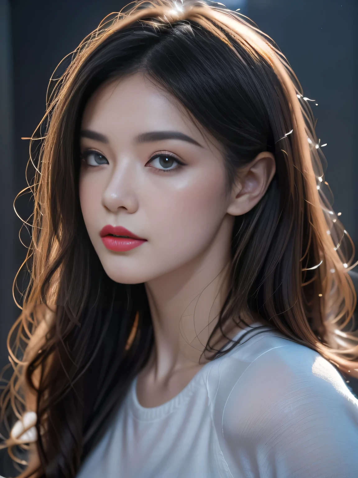 hair bobbles, wince, longeyelashes, solid circle eyes, light smile, ear blush, fang, ccurate, Surrealism, drop shadow, anaglyph, stereogram, tachi-e, pov, atmospheric perspective, 8k, super detail, best quality, UHD, anatomically correct, super detail, award winning, best quality, high details, anatomically correct, retina, masterpiece, textured skin, high quality, highres, accurate，Female astronaut j0rd7nj0n3s in space, Pretty Face, Realistic photos, (portrait), [smokes], [haze], Natural Lighting, Shallow and deep, Shot with Canon EOS-1D X Mark III, 50mm lens, F/2.8, (Complex details, Ultra Detailed), ((RAW color)), Clear focus, HDR, 4K resolution, movie film