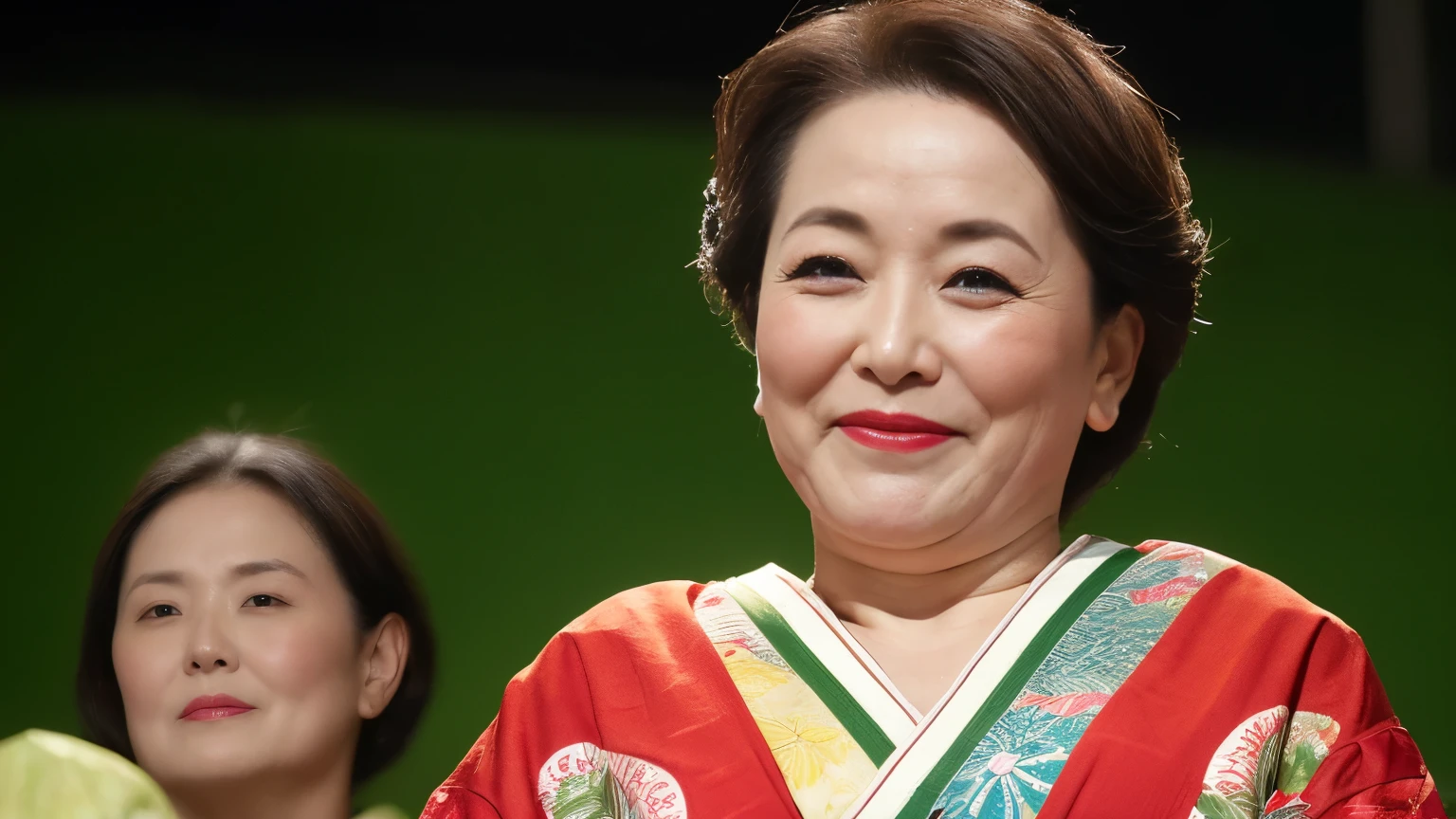 Bewitching Mature Woman1people, The background is a green park,(((In focus))):1.3, (((Aunt))):1.3, (((Beautiful woman))):1.5 Gravure, Depict lips accurately, Red lipstick, Abnormally large breasts, Wearing a spring-like colored kimono, Elderly Mature Woman, Mature Woman, Flashy face, highest quality, super high quality, Realistic, Ultra-dense skin, Perfect description, (1 日本people熟女), (erotic), 100 years old, Big Breasts, Fascinating, Glamour, sexy, Pure white skin, Looking at the audience,