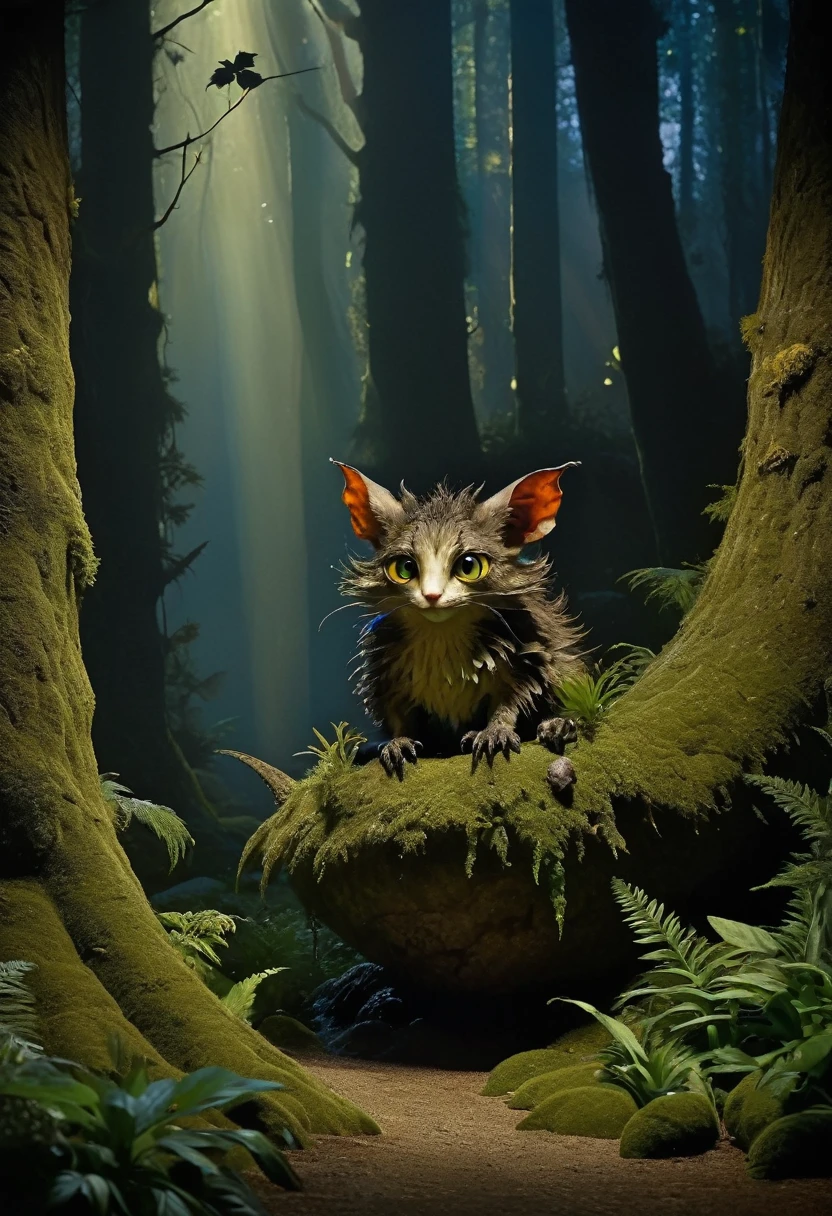 Where the monsters live.jean-baptiste monge and erin hanson, george bellows, sharp teeth, big eyes, old clothes, sharp claws, horror, dark forest, fairytale, monster, fascinating, captivating, very charming, magical, overwhelming, gorgeous, dreamy, ugly, twisted, wobbly, highly detailed, masterpiece, high quality, 16k, unreal engine 5, trending on artstation.island monsters with unseen plants. albrecht durer, rembrandt, baroque art.

