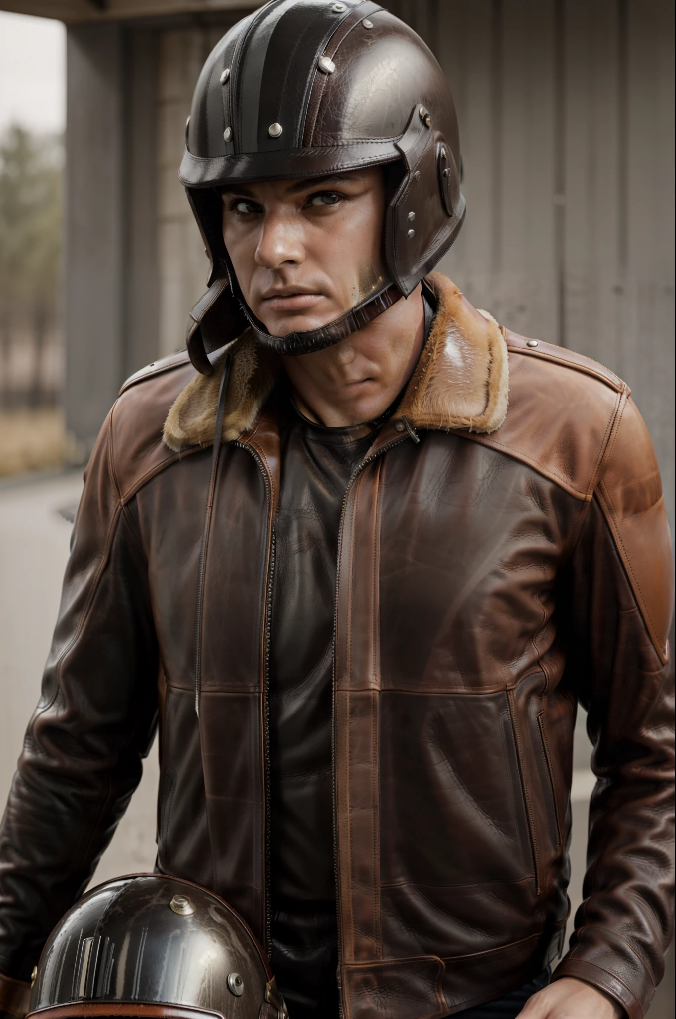 (Masterpiece: 1.3), (Best quality, Ultra high-definition:1.2), (Analog photography: 1), (Film grain ISO 200 24 mm lens RAW f2.0 aperture), A captivating cinematic image of a beaver and a duck expertly maneuvering a sleek motorcycle, (Anthropomorphic: 1.1), realistically detailed fur and feathers, (Beaver: 0.8), (Duck: 0.9), friendly expressions, closed mouths, sharp teeth, and well-defined beaks, (Leather jacket and helmet: 1.5), (W
