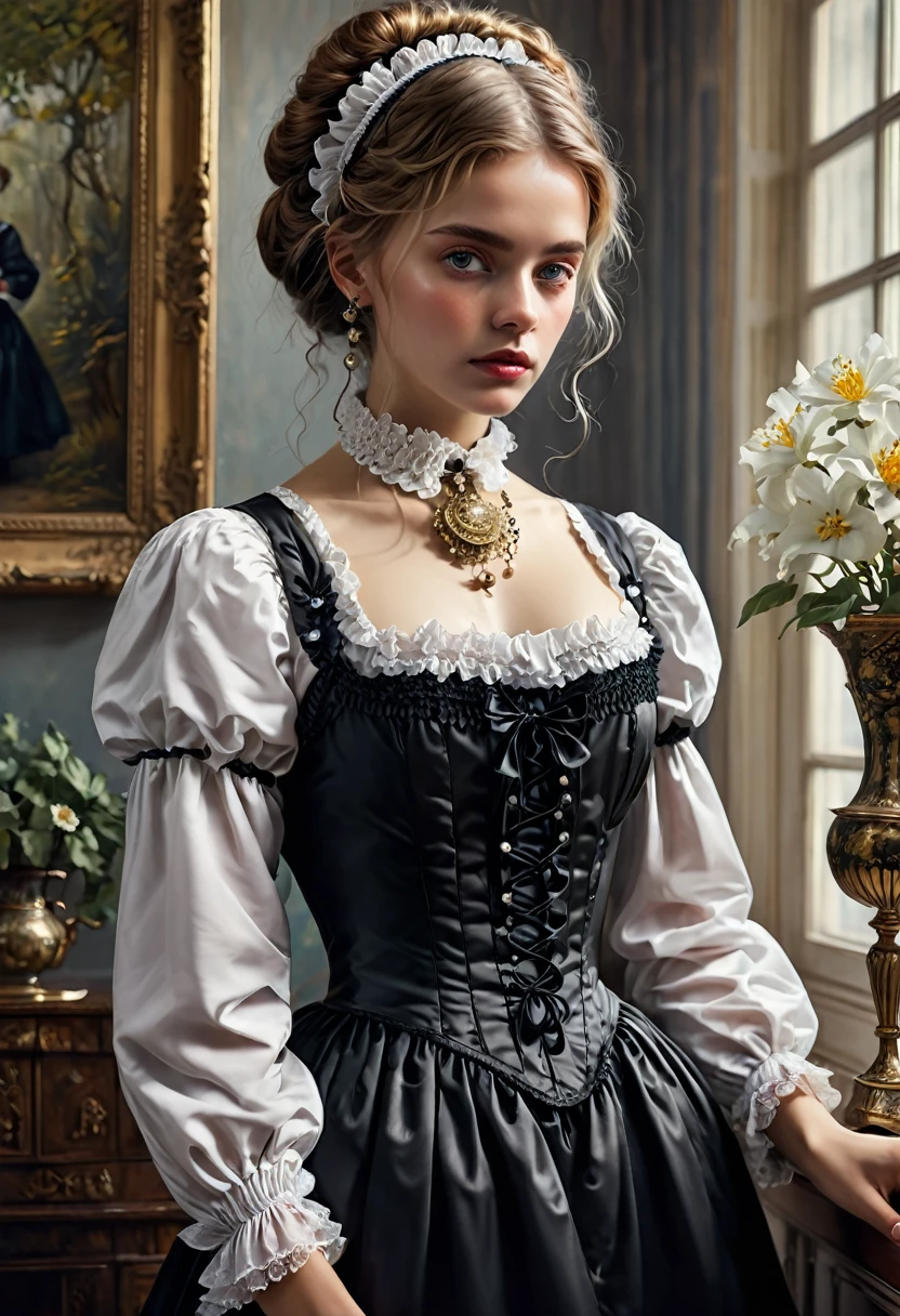 Maid Outfit, by Marta Bevacqua, best quality, masterpiece, very aesthetic, perfect composition, intricate details, ultra-detailed