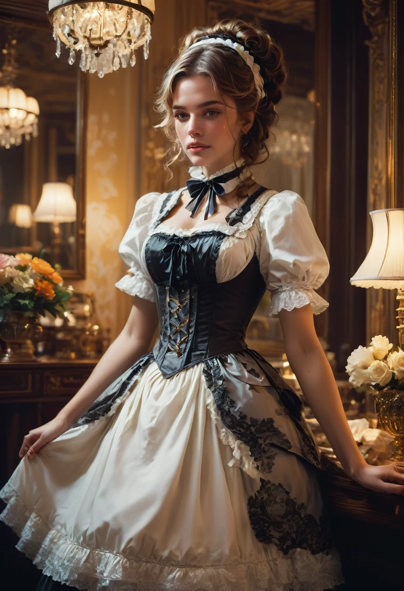 Maid Outfit, by Guy_Aroch, best quality, masterpiece, very aesthetic, perfect composition, intricate details, ultra-detailed