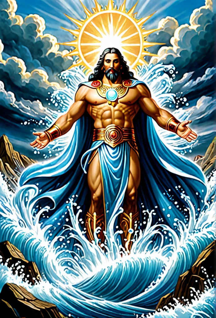 A god capable of controlling water he is capable of destroying everything at his will, it is omnipresent superior to any kind of speed he is the creator of everything and everyone