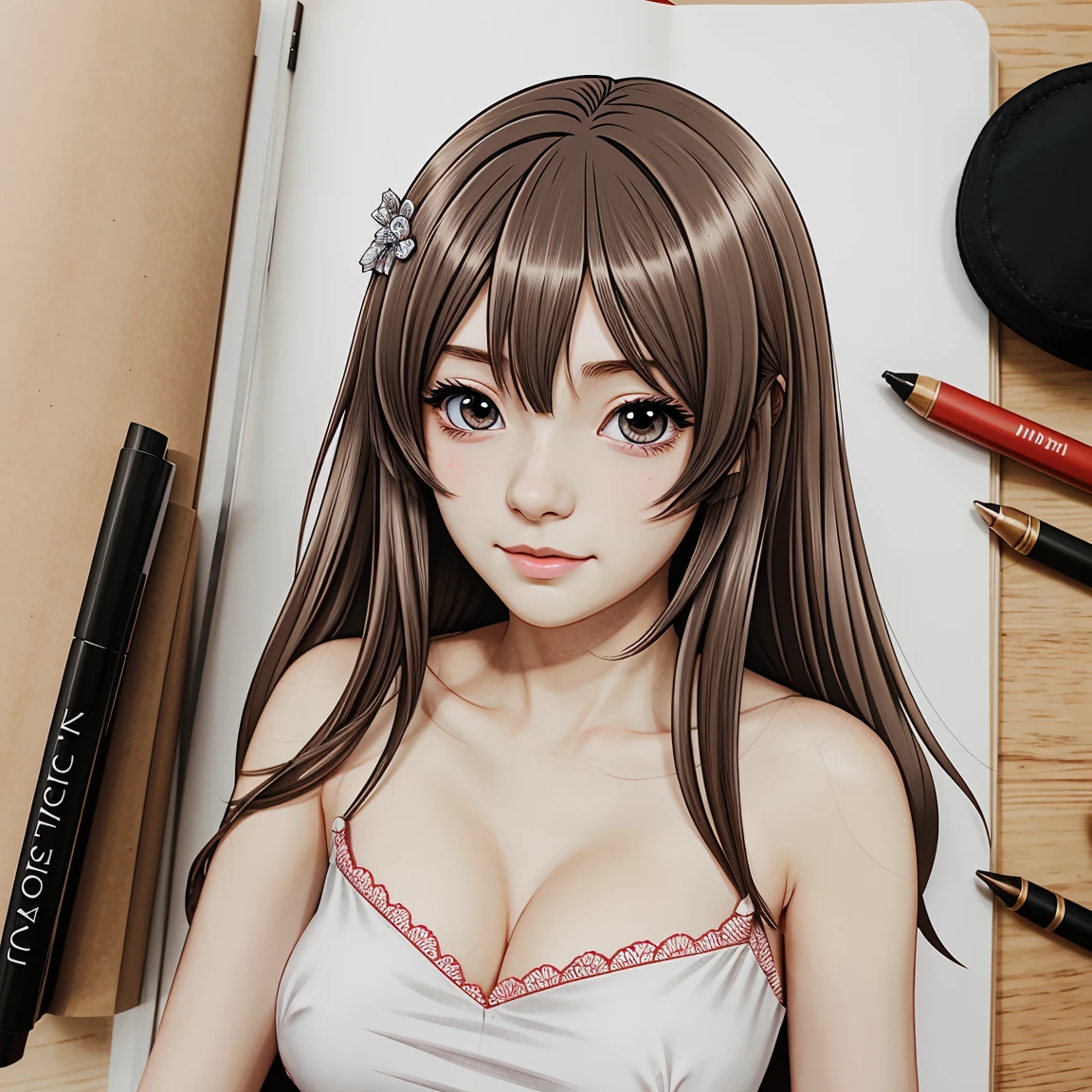 anime book illustration style