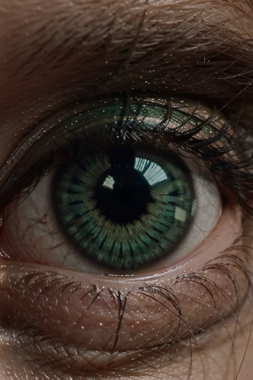 close-up, green eyes, close-up image of the eye, show only the eyes