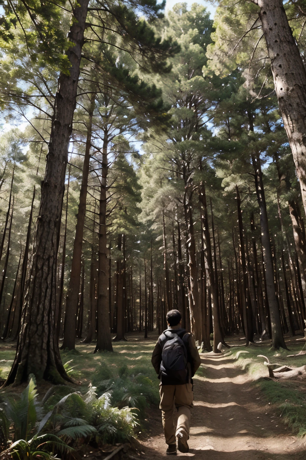 hombres y mujeres en un bosque sembrando arboles