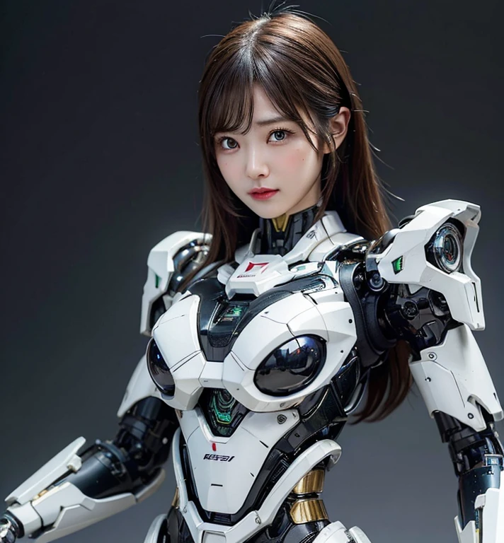 Textured skin, Super Detail, Attention to detail, high quality, 最high quality, High resolution, 1080p, hard disk, beautiful,(cyborg),Oppai  missile,beautiful cyborg woman,Mecha Cyborg Girl,Battle Mode,Girl with a mechanical body