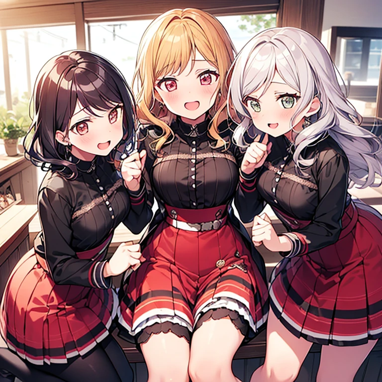 (( 3+ girls, multiple girls surrounding , bang dream style, )), (( girl, pov, hetero, )), 