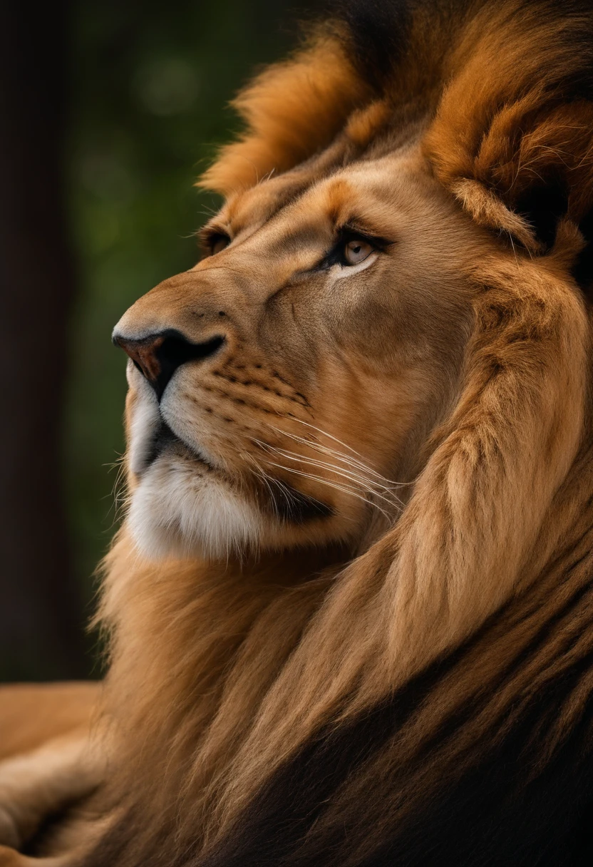 un gros plan d&#39;un lion debout sur une surface blanche, corps de lion, with the mane of&#39;un lion, the mane of&#39;un lion, Lion 2D au corps entier, Lion's mane, aslan le lion, complete whole corps de lion, pagne, roi de la jungle, demi-lion, les Lions, faire une pose majestueuse, faire une pose majestueuse et chaude, un type masculin afghan