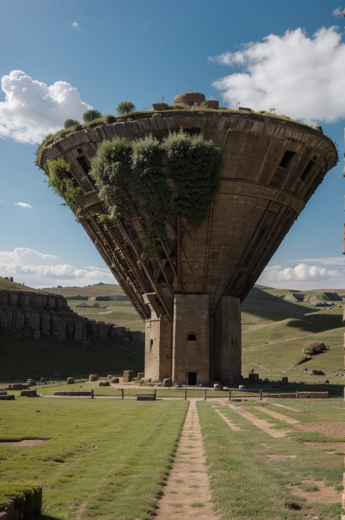 Landscape from antiquity using alien technology