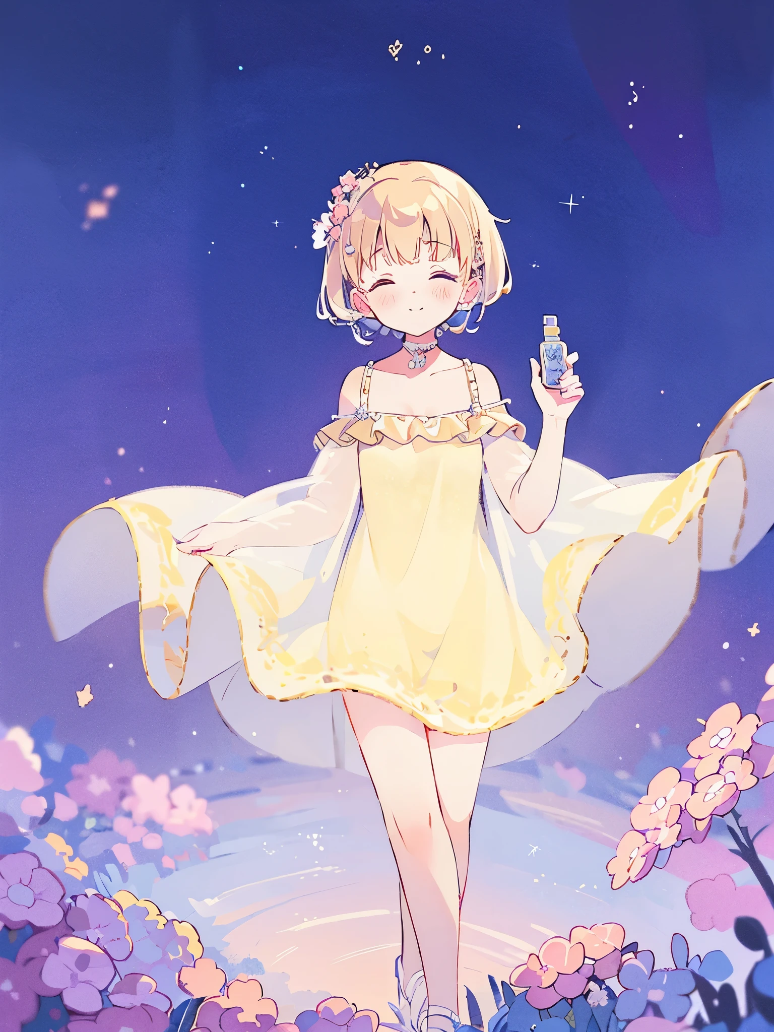 complex background, wishing star background, a woman wearing an ethereal mystical pink translucent dress that reflects the stars, perfume promo art, mystic, complex drawing, highly detailed, Covergirl brand, promo art, artistic rendition, ethereal, starry night, midjourney style