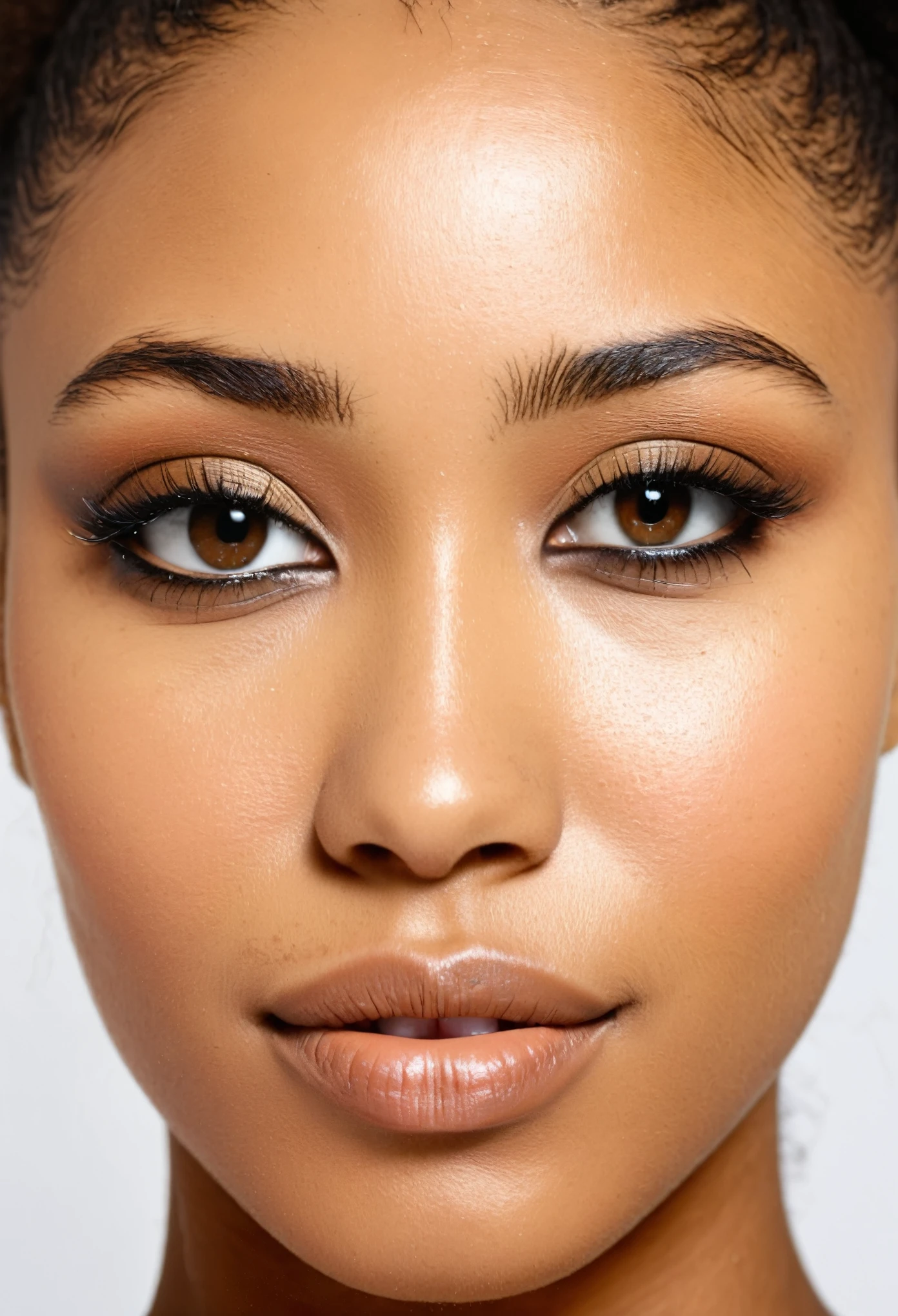 Mixed black ethnicity face