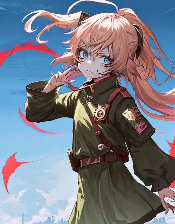 Anime girl with blood on her face and a bloody face, Detaillierte digitale Anime-Kunst, Badass Anime 8K, Saubere und detaillierte Anime-Kunst, Guweiz bei Pixiv Artstation, Manga Hintergrundbild 4k, Guweiz in Artstation Pixiv, Detailed portrait of Anime Girl, 4K-Anime-Stil, anime art wallpaper 4k, anime art wallpaper 4k
