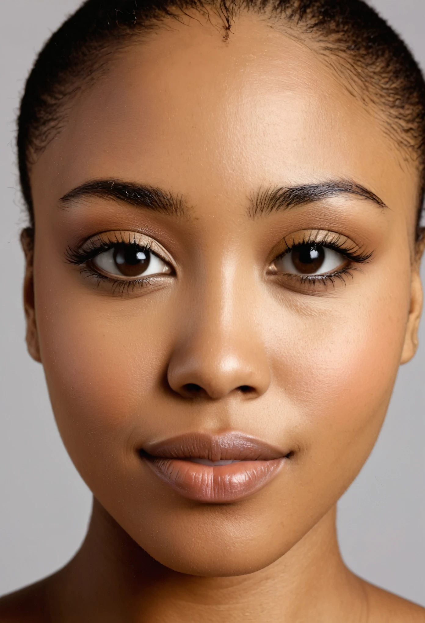 Mixed black ethnicity face
