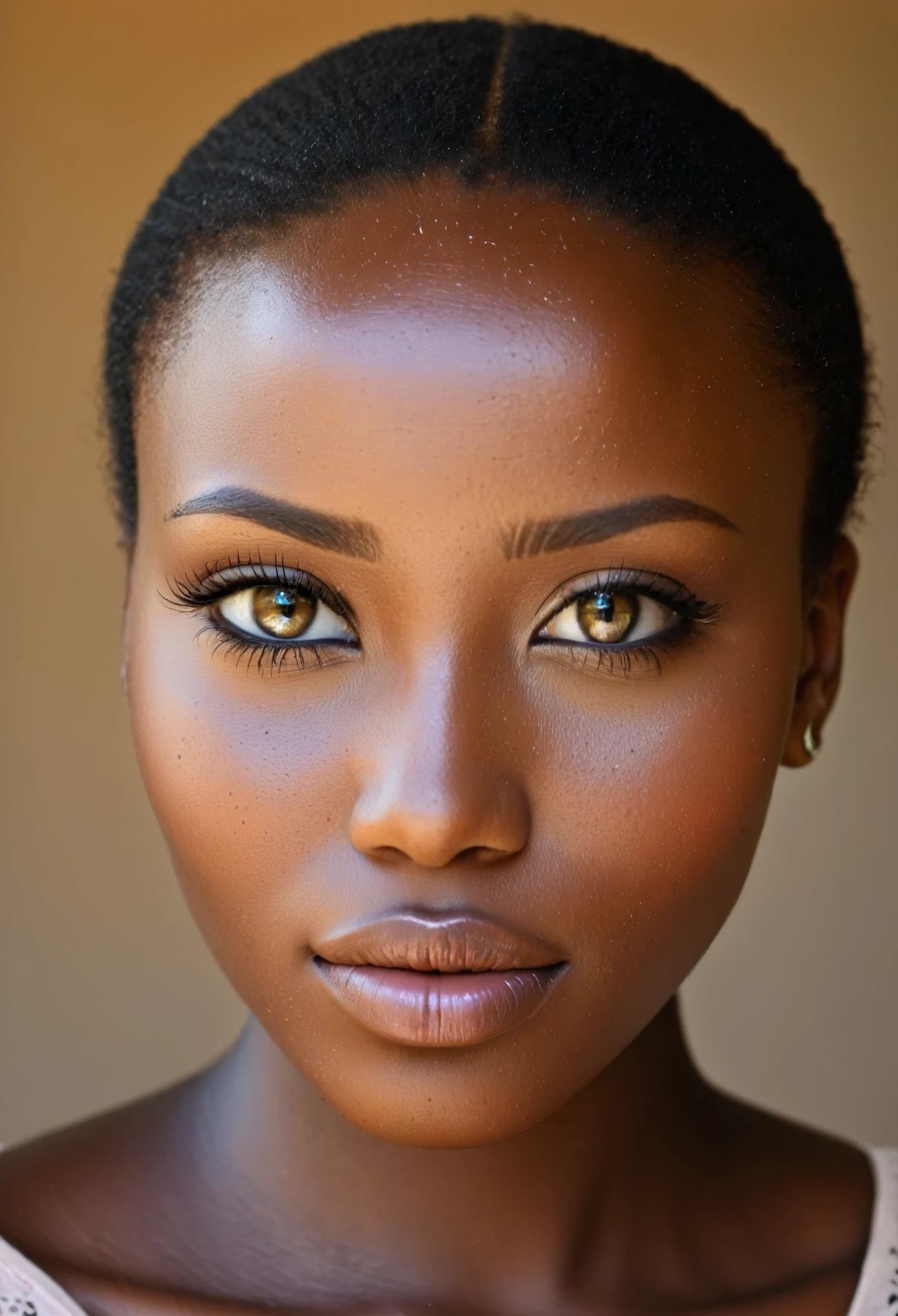 African girl, portrait, beautiful face, perfect face, details, no makeup