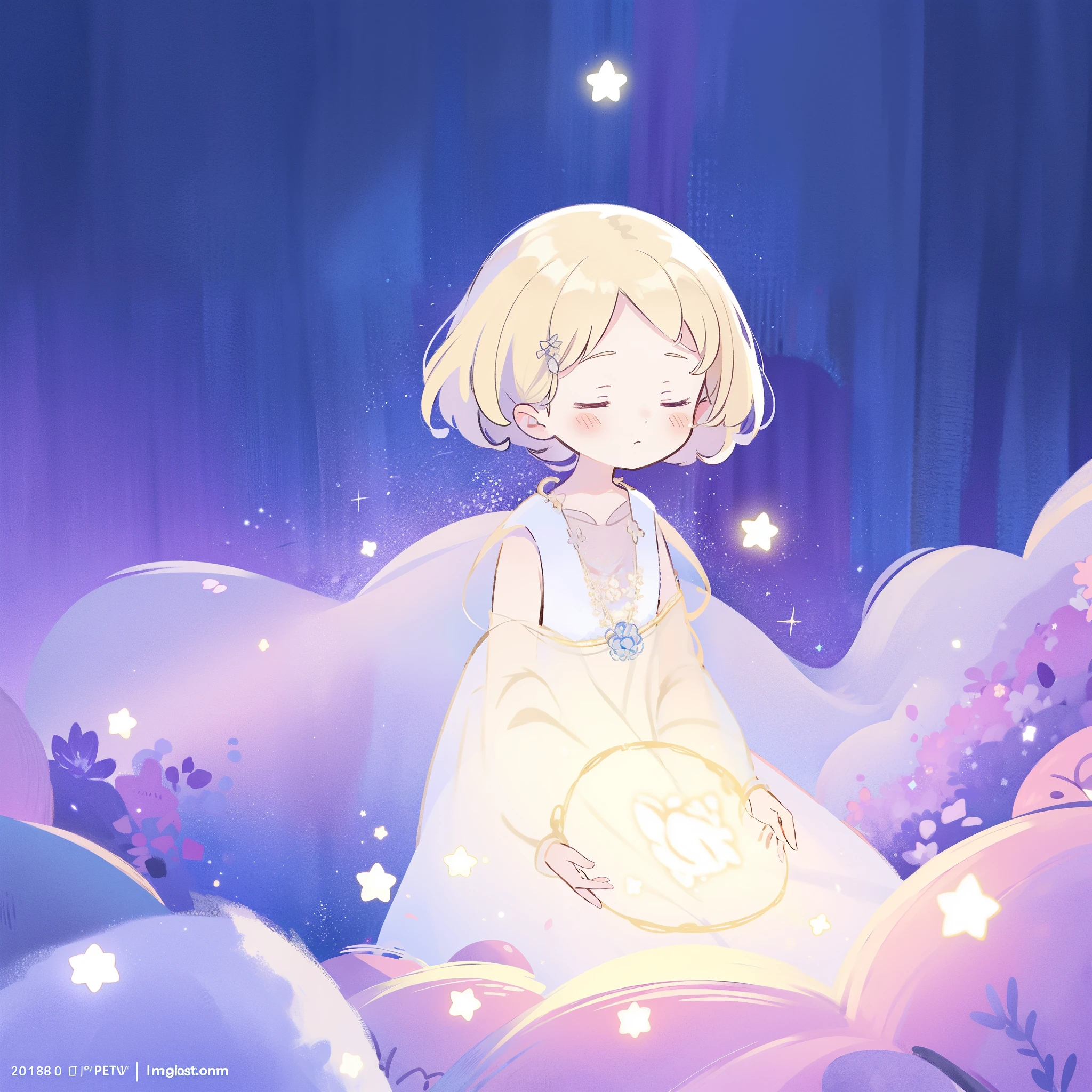 complex background, wishing star background, a woman wearing an ethereal mystical pink translucent dress that reflects the stars, dreamy, peaceful, serene composition, glowing stars, glowing, perfume promo art, mystic, complex drawing, highly detailed, Covergirl brand, promo art, artistic rendition, ethereal, starry night, midjourney style
