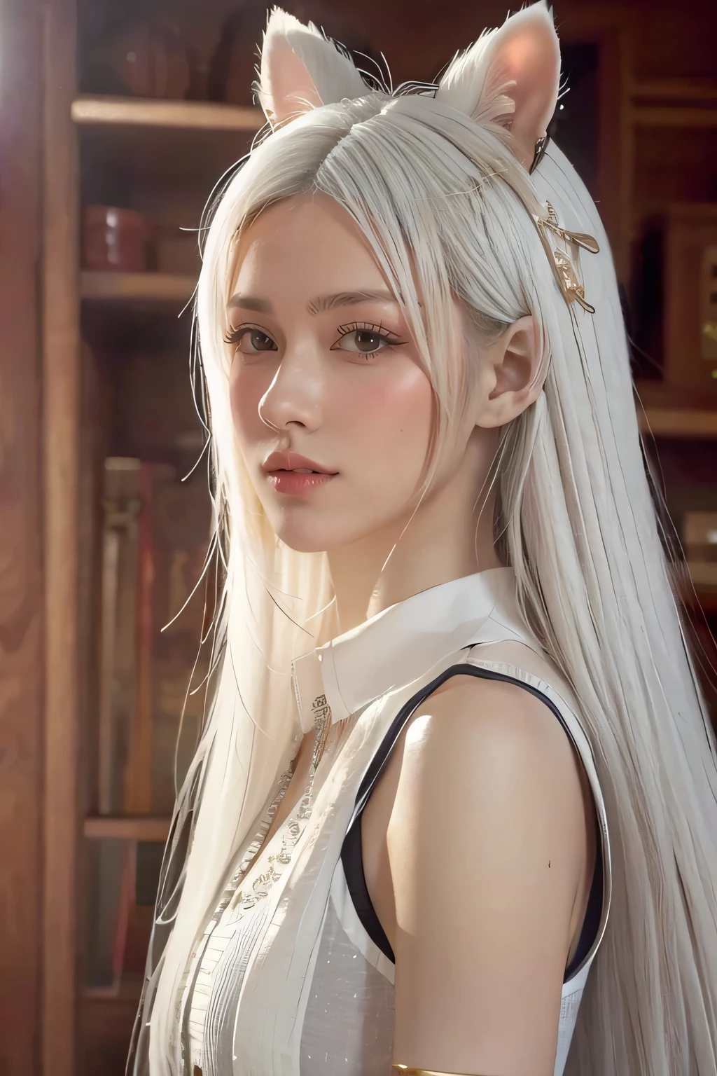 White hair