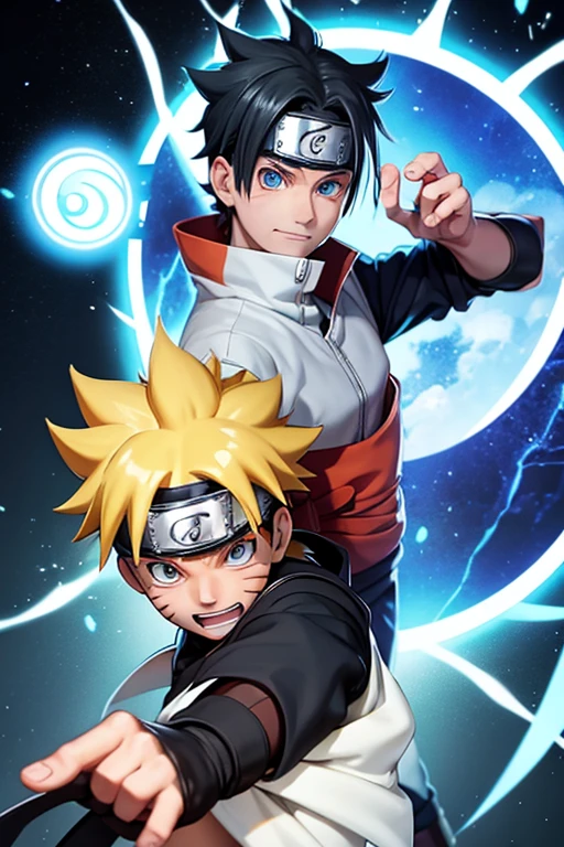  naruto man rasengan conbianated chidori 