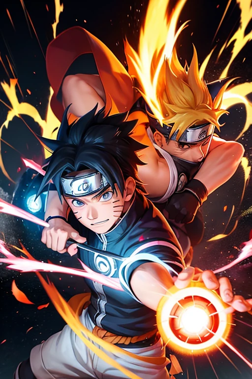naruto man rasengan conbianated chidori