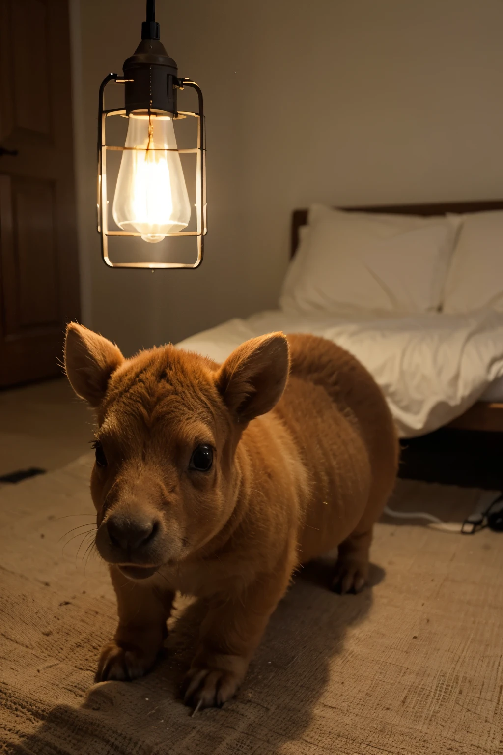 lampada de capivara 
