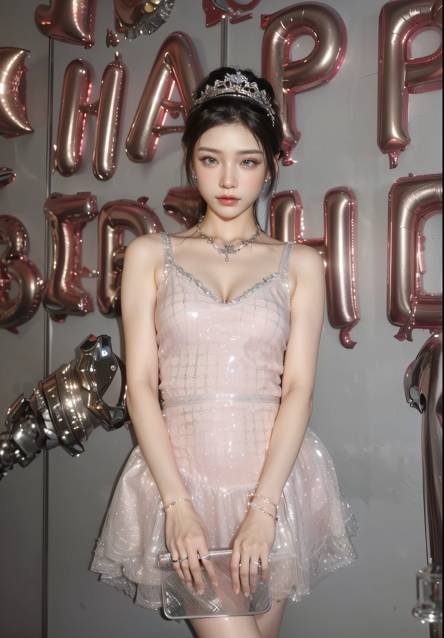 Game Art,Best image quality,Maximum resolution,8k,(A half-length photo),(portrait),(Head close-up),(Rule of Thirds),Unreal Engine 5 rendering works,20 year old girl,((Queen)),The eyes are very detailed,(Large Breasts),Elegant and noble,Light,Light线追踪,Game CG,((3D Unreal Engine)),OC rendering reflection mode,4K,Ultra-clear,Sensual,Translucent lace,Fair and plump figure,Pretty Face,Light泽凝胶涂层,身着华贵礼服的Queen,Crystal Gem Crown,Necklace jewelry,blue eyes,The tattoo is very three-dimensional,Gorgeous and intricate tattoo designs,Ultra-clear portrait,Sexy body,Temple Princess,Sapphire eyes,Gorgeous clothes,Exquisite tattoo designs,Bag in hand,Five fingers stretched out